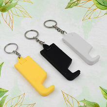 2 in 1 Plastic Keychain with Mobile Stand / Phone Holder (5 Pcs Set / Multicolor) - justgrabit.in | Just Grab It