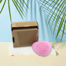 Waterproof Heart - Shaped Face Wash Brush | Silicone Facial Cleansing & Exfoliating Scrubber for Women - justgrabit.in | Just Grab It