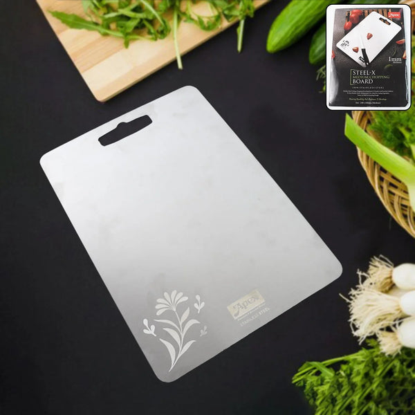 Apex Steel - X Stainless Steel Medium Chopping Board - Justgrabit Inc.