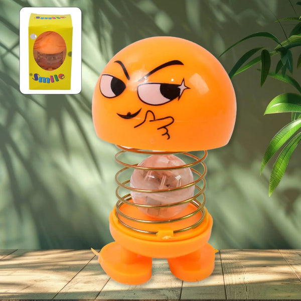 Cartoon Face, Spring Doll Dance Toy (1 Pc / With Color Box) - justgrabit.in | Just Grab It