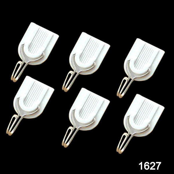 Adhesive Sticker ABS Plastic Hook Towel Hanger for Kitchen / Bathroom - Justgrabit Inc.