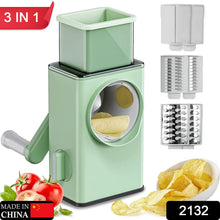 Vegetable Shredder Round Mandolin Slicer, Grater, Shredder Salad Maker - Large Feed Port - Suction Base - Cutter for Vegetable, Fruit, Cookie. - Justgrabit Inc.