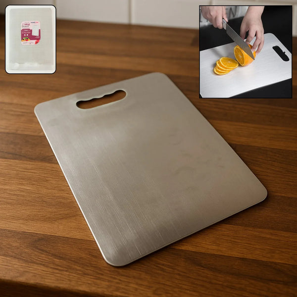 Premium Stainless Steel Cutting Board 229mm x 330mm (1 Pc) - Justgrabit Inc.