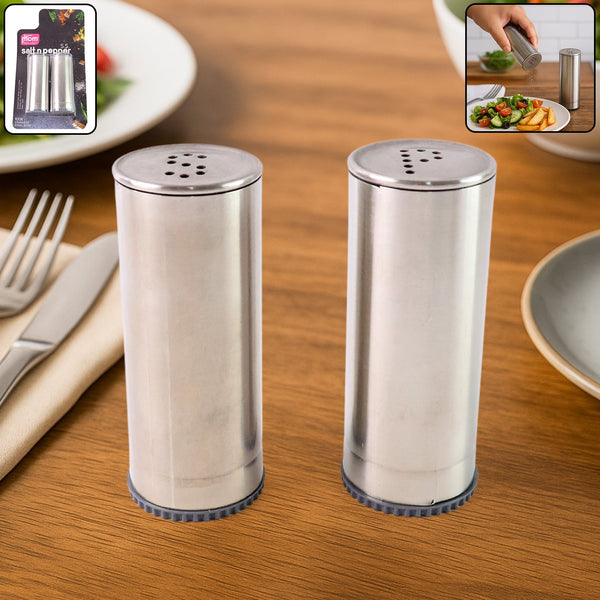 Supermom Stainless Steel Salt and Pepper Shaker Set (2 Pc) - justgrabit.in | Just Grab It