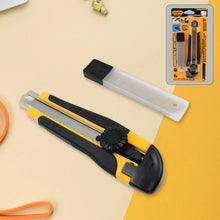 Cutter Knife Set with 4 Replacement Blades (1 Set) - justgrabit.in | Just Grab It