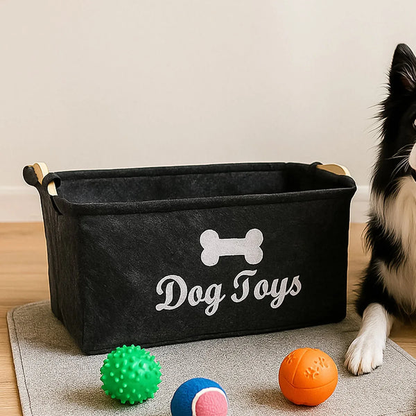 Pet Toy Storage Basket - ( 39 × 29 × 17 cm / 1 Pc) - justgrabit.in | Just Grab It
