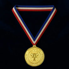 Gold Metal Medal with Tricolor Ribbon (1 Pc) - Justgrabit Inc.