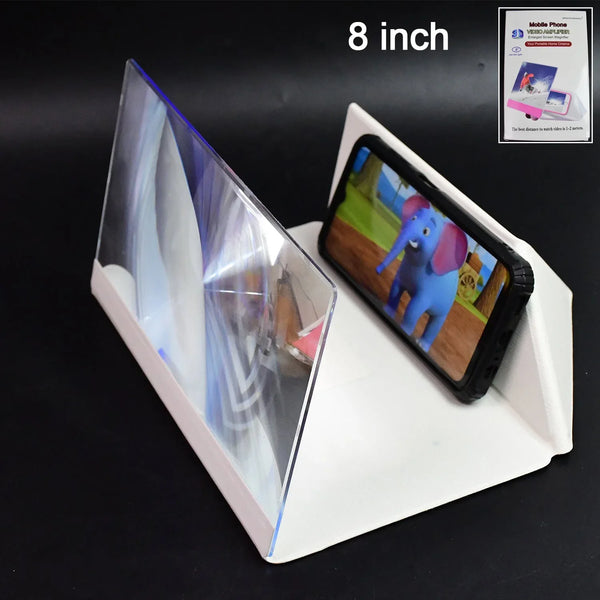3D HD Mobile Phone Screen Magnifier Amplifier (1 Pc / 8 Inch) - justgrabit.in | Just Grab It