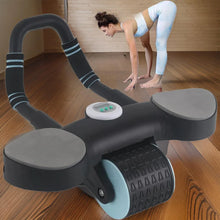 Abdominal Wheel Roller Widened Elbow Support Roller with Timer & Skipping Rope (1 Set) - justgrabit.in | Just Grab It