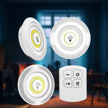 LED Light Under Closet Battery Powered Closet Wall Lamp with Remote Control Bedroom Kitchen Set of 3 LED Lights And 1 Remote Control (Battery Not Included) - Justgrabit Inc.