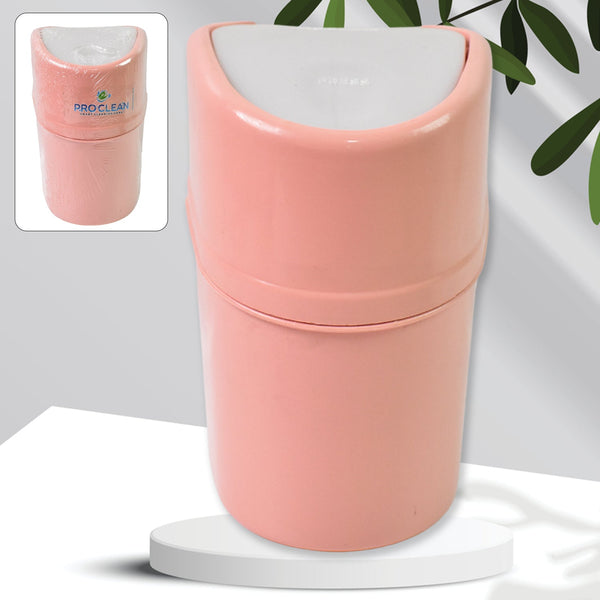 Mini Trash Can, Dustbin Plastic Garbage Can with Lid (1 Pc) - justgrabit.in | Just Grab It