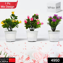 Flower Pot Artificial Decoration Plant | Natural Look & Plastic Material For Home , Hotels , Office & Multiuse Pot - justgrabit.in | Just Grab It