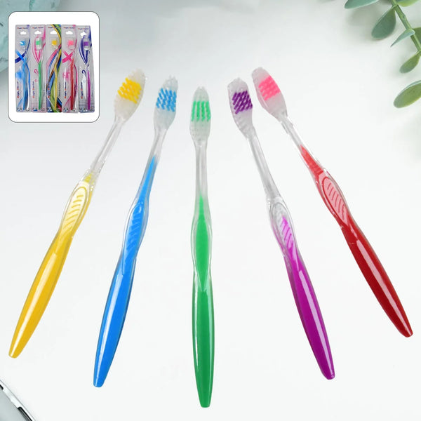 Premium Plastic Toothbrush (1 Pc / Mix Color) - justgrabit.in | Just Grab It