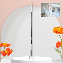 Stainless Steel Telescopic Pole Clothes Hooks Hanger (1 Pc / 155 cm) - justgrabit.in | Just Grab It