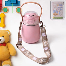 Stainless Steel Kitten / Bottle Vacuum Insulated Cup With Handle & Strap (700 ML) - justgrabit.in | Just Grab It