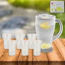 Apex Unbreakable Lemon Jug Set with 6 Glasses – 1200ML Jug + 300ML Glasses Approx - Justgrabit Inc.
