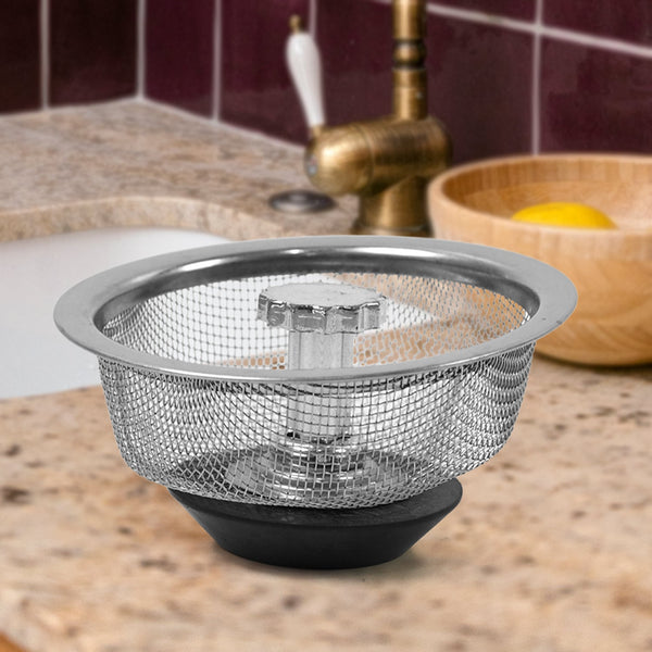 Stainless Steel Sink Strainer Basket Strainer Kitchen Sink Strainer (1 Pc) - justgrabit.in | Just Grab It