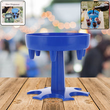 6 - Way Plastic Shot Glass Dispenser with Holder Stand (1 Pc) - justgrabit.in | Just Grab It
