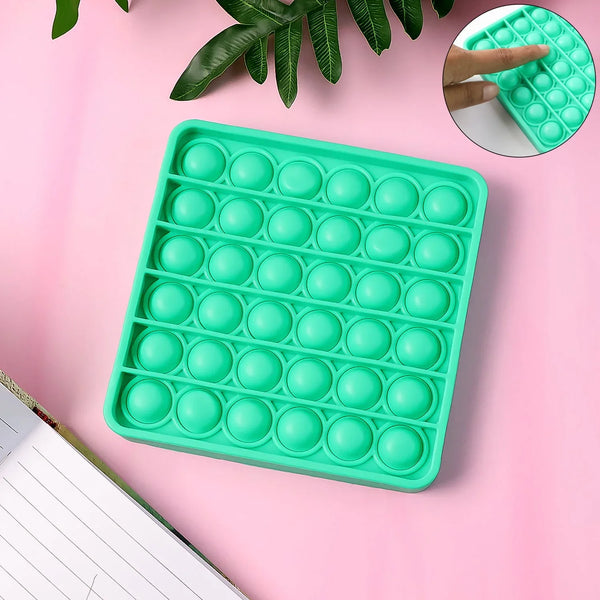 Premium Square Shape Silicone Pop It Fidget Toy (1 Pc) - justgrabit.in | Just Grab It