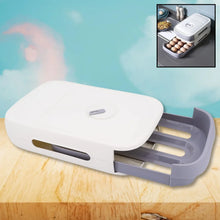 Egg Storage Box Plastic Egg Drawer Fridge Egg Organizer Egg Keeper Refrigerator Egg Drawer Plastic Egg Carton Covered Egg Holder Pantry Egg Bin Household Egg Tray (1 Pc) - Justgrabit Inc.
