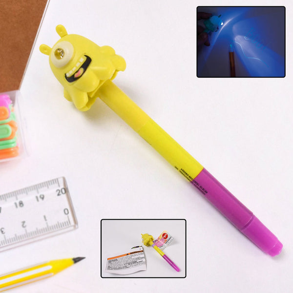 3 - in - 1 Ball Pen with Marker and Light Versatile Writing Tool (1 Pc) - justgrabit.in | Just Grab It