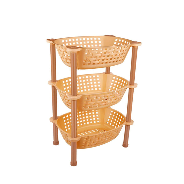 Multipurpose Plastic Storage Rack Organiser, Diwali - 3 pcs - Justgrabit Inc.