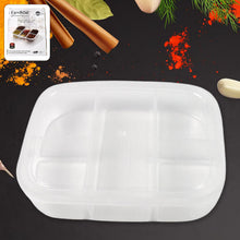 Plastic 5 - Compartment Excellent container Reusable Lunch Box (1 Pc) - justgrabit.in | Just Grab It