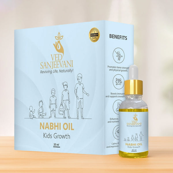 Ved Sanjeevani Nabhi Oil for Kids Growth (30ML / 1 Pc) - justgrabit.in | Just Grab It