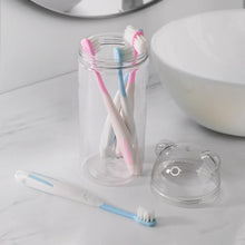 Multipurpose Travel - Friendly Toothbrush Holder with 5 Soft Bristle Toothbrushes - Justgrabit Inc.