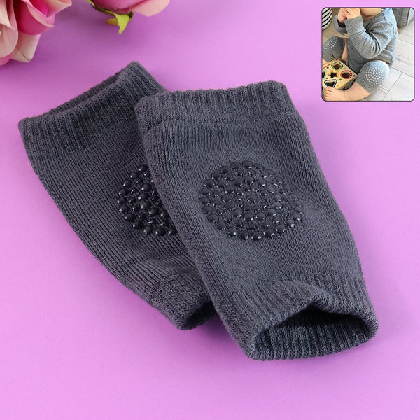 Dark Grey Toddler Wool Knit Leg Warmer (Knee Guard) - justgrabit.in | Just Grab It