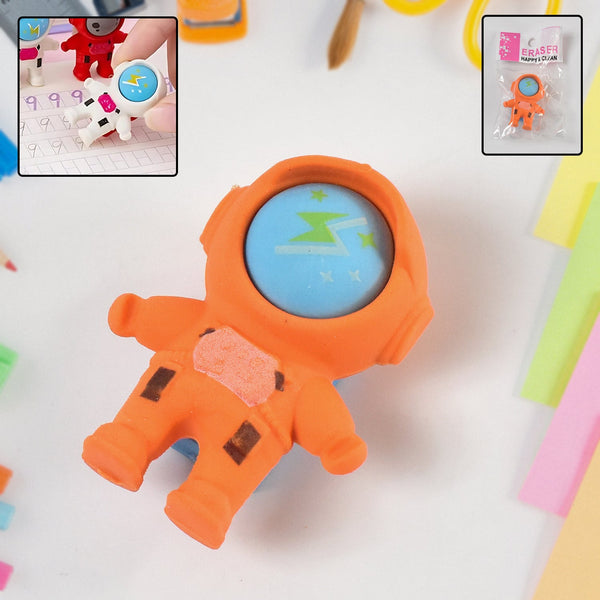 Cutest Astronaut Space Look Pencil Erasers (1 Pc) - justgrabit.in | Just Grab It