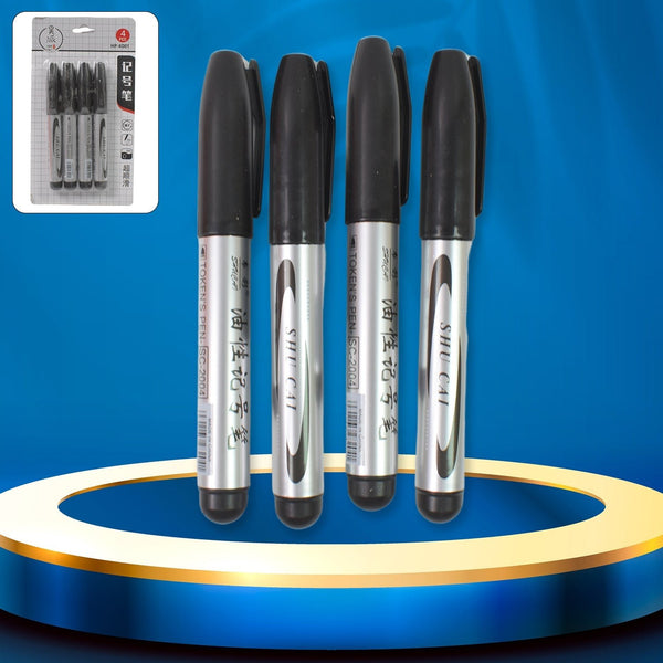 Black Marker used in all kinds of school, college (4 Pcs Set) - justgrabit.in | Just Grab It