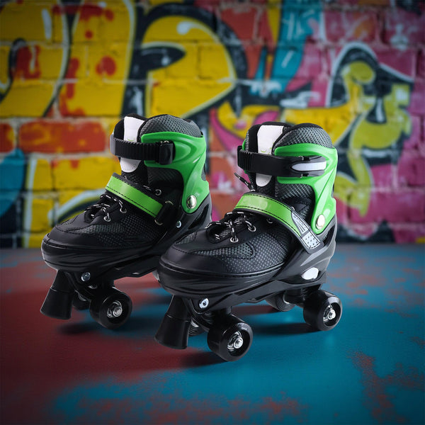 Adjustable Quad Roller Skates for Kids (Large / 1 Pair) - justgrabit.in | Just Grab It