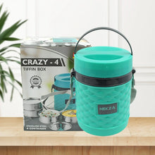 Double Wall Insulated Tiffin with Handle (1 Pc): Stackable, Hot Food Container - Justgrabit Inc.