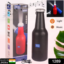 Bottle - Shaped Wireless Bluetooth Speaker with FM, USB & AUX Support - justgrabit.in | Just Grab It
