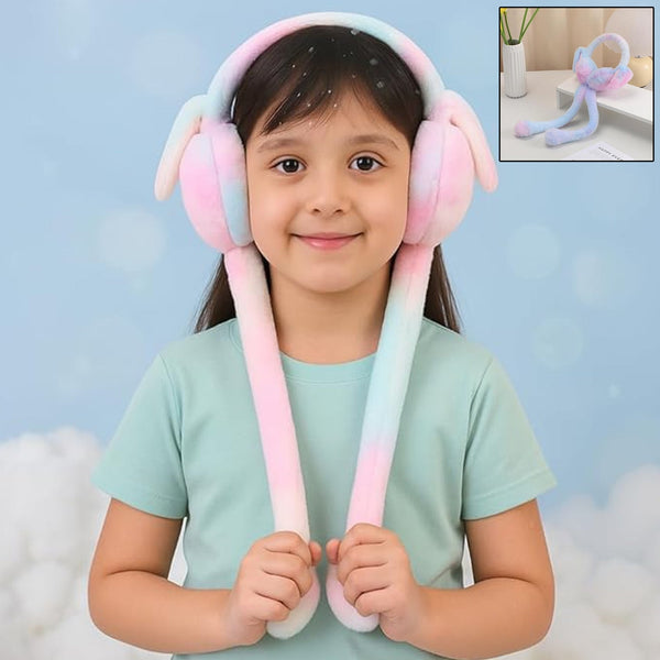 Soft Plush Winter Earmuffs for Kids (1 Pc) - justgrabit.in | Just Grab It