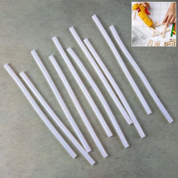 Transparent Hot Melt Glue Sticks (10 Pc Set) - justgrabit.in | Just Grab It