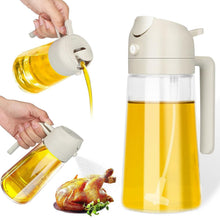 2 - in - 1 Multi - Purpose Glass Oil Dispenser Bottle (500 ml Approx) - justgrabit.in | Just Grab It