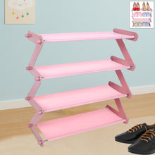 Shoe Rack Z - Shaped Four Layer (1 Pc / 4 Layer) - justgrabit.in | Just Grab It