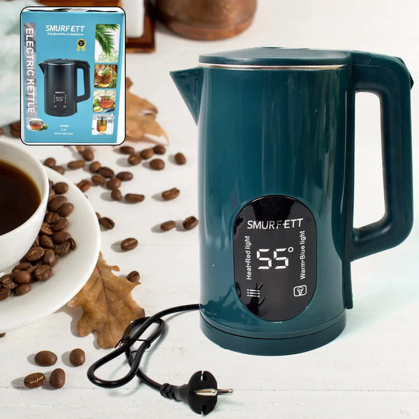 Temperature display electric kettle 55 degrees constant temperature electric kettle (1500W, 2.5 Ltr. / 1 Pc) - justgrabit.in | Just Grab It