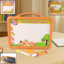 2 - in - 1 Double - Sided Write and Wipe Educational Drawing Board for Kids (1 Set) - justgrabit.in | Just Grab It