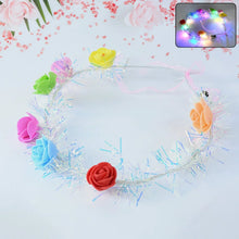 LED Flower Crown Headband – Multicolor Light - Up (1 Pc), Hair accessories - Justgrabit Inc.