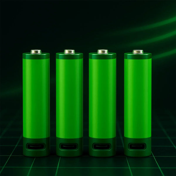 Rechargeable USB Lithium - ion Batteries (4 Pc) - justgrabit.in | Just Grab It