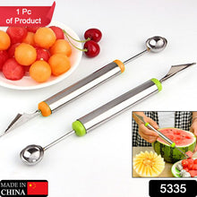 Multifunctional 2 1 Melon Baller - Stainless Steel Dig Scoop Fruit Carving Knife - justgrabit.in | Just Grab It