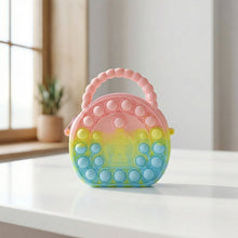 Rainbow Round Silicone Pop It Coin Purse (1 Pc) - justgrabit.in | Just Grab It