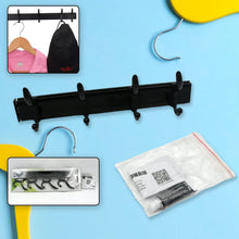 Extra Long 4 - Hook Wall Coat Hanger with Eco Adhesive - Justgrabit Inc.