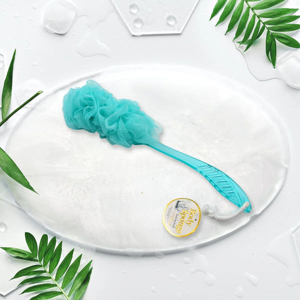 Loofah Back Scrubber for Shower, Long Handle Bath Sponge Shower Brush, Soft Nylon Mesh Back Cleaner Washer, Body Bath Brush for Women and Men, Bathroom Shower Accessories (45 Cm) - justgrabit.in | Just Grab It