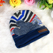 Cap for Winter Woolen Knitted Black Inside Fur Caps (1 Pc / Mix Design & Color) - justgrabit.in | Just Grab It