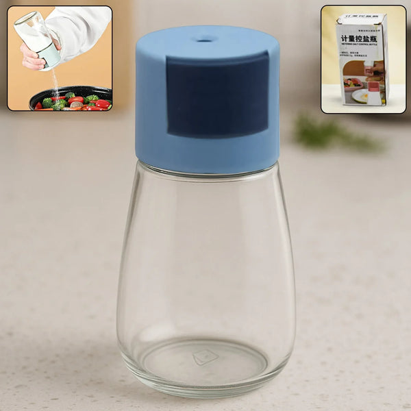 Glass Salt Dispenser for Cooking with 0.5g Precision (1 Pc) - justgrabit.in | Just Grab It