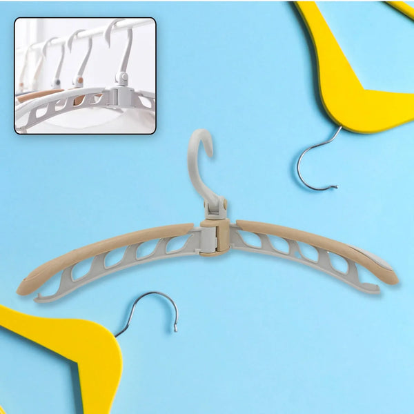 Portable Folding Clothes Hanger (1 Pc): 360° Rotation, Travel, Adjustable - Justgrabit Inc.